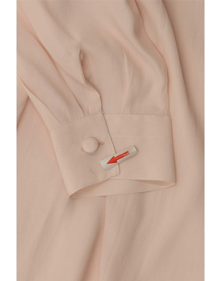 Vintage Damen Hemdbluse IT 42 Mittelrosa Acetat
