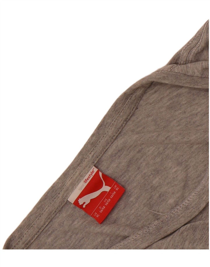 Puma Herren Grafik T-Shirt Top XL Grau meliert