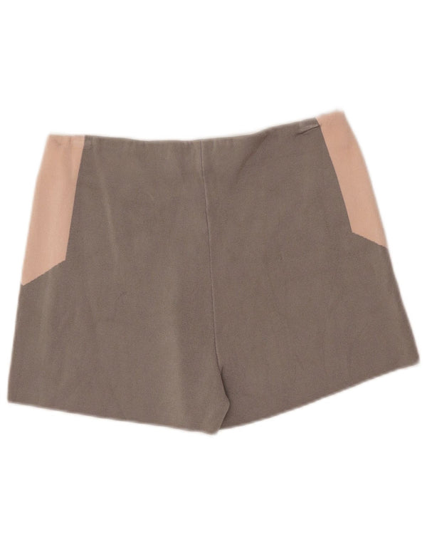 Benetton Damen-Freizeitshorts W30 Mittelgrauer Farbblock