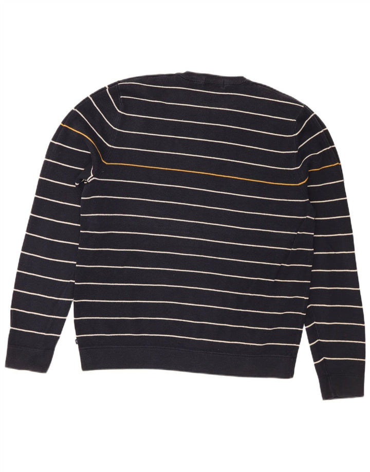 Marks & Spencer Herren Blauer Harbor-Pullover mit Rundhalsausschnitt Mittelmarineblau