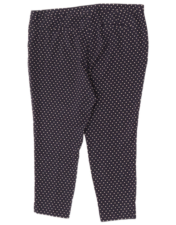 Marks & Spencer Damen Chinohose UK 20 2XL W40 L26 Marineblau gepunktet