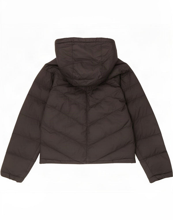 Nike Wattierte Jacke mit Kapuze für Jungen, 10–11 Jahre, Mittel, Schwarz, Polyester