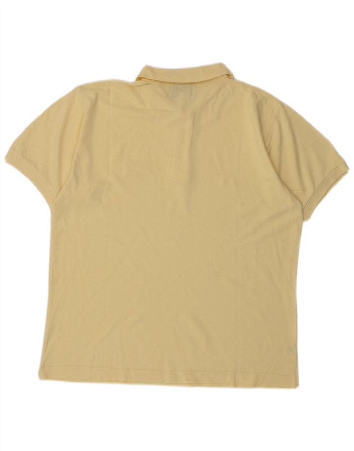 James Dillon Herren-Poloshirt, groß, gelbe Baumwolle