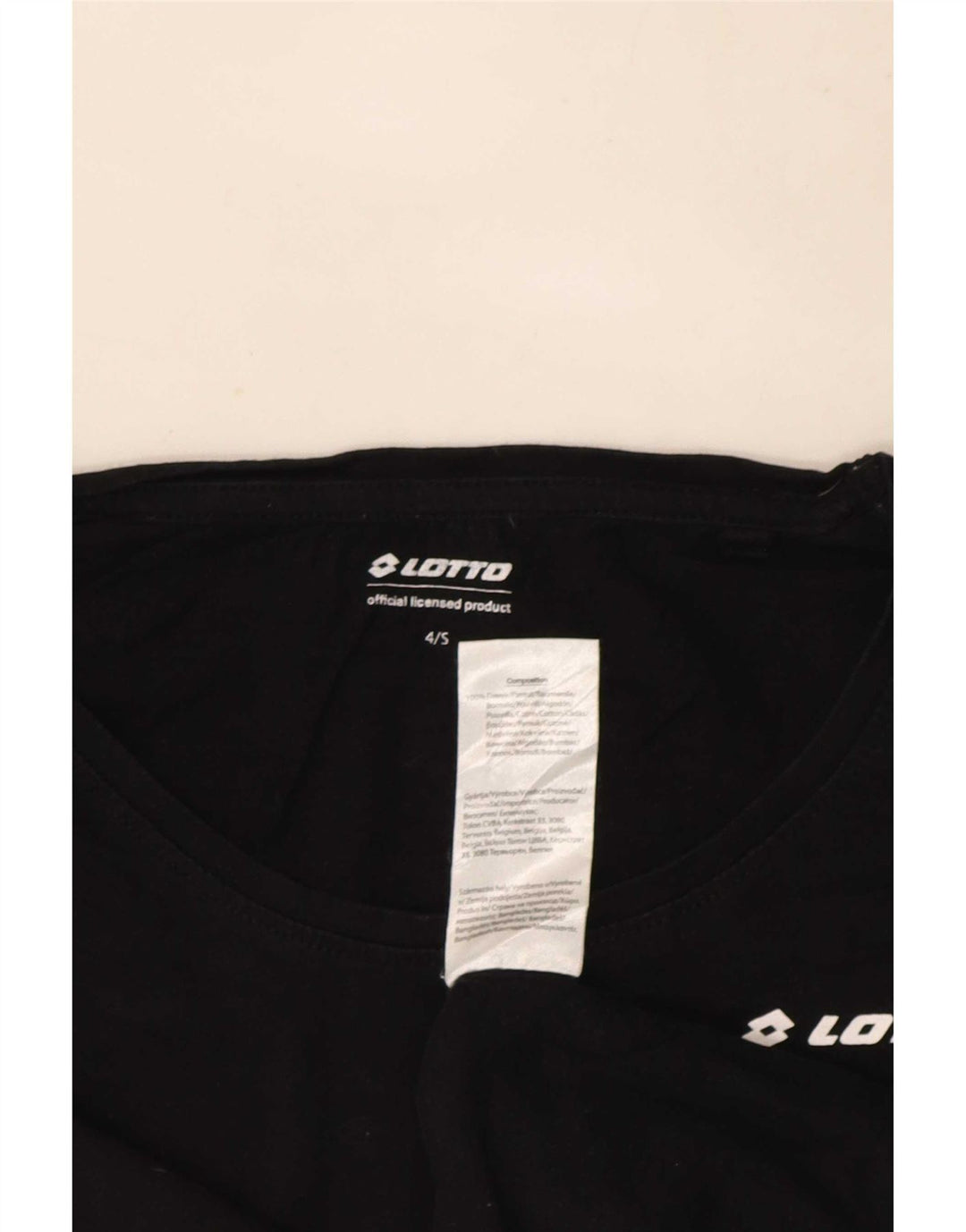 Lotto Damen Top Langarm US 4 Small Schwarz Baumwolle
