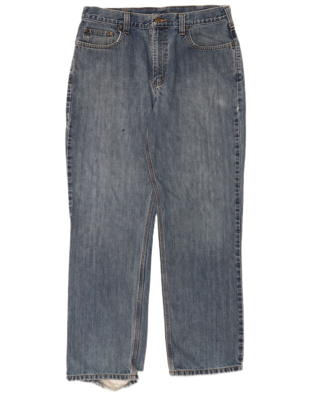 Carhartt Herren Straight Jeans W36 L32 Blaue Baumwolle