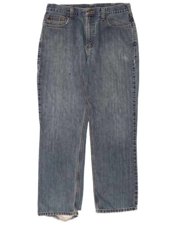 Carhartt Herren Straight Jeans W36 L32 Blaue Baumwolle