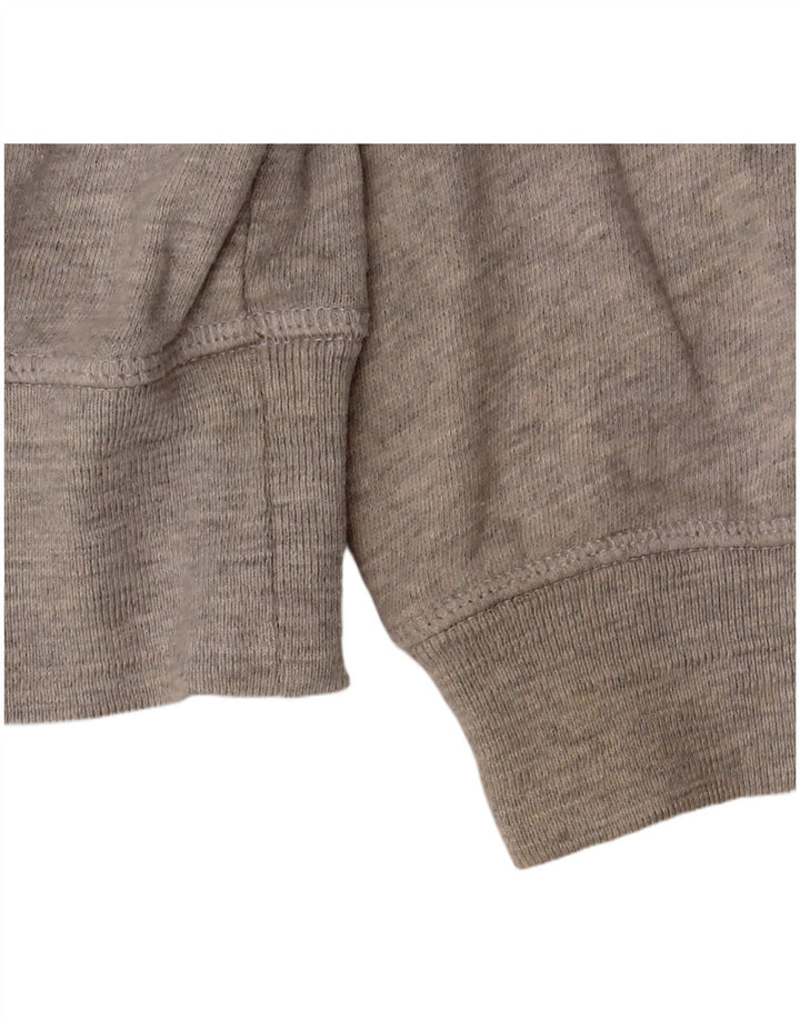 Marks & Spencer Damen-Übergroßer Kapuzenpullover mit Reißverschluss, Gr. 10, Größe S, Grau, Baumwolle