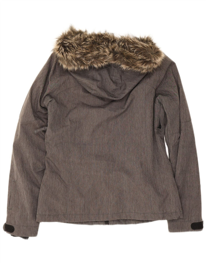 O'Neill Herren-Windbreakerjacke mit Kapuze, UK 10, Größe S, grau, Polyester