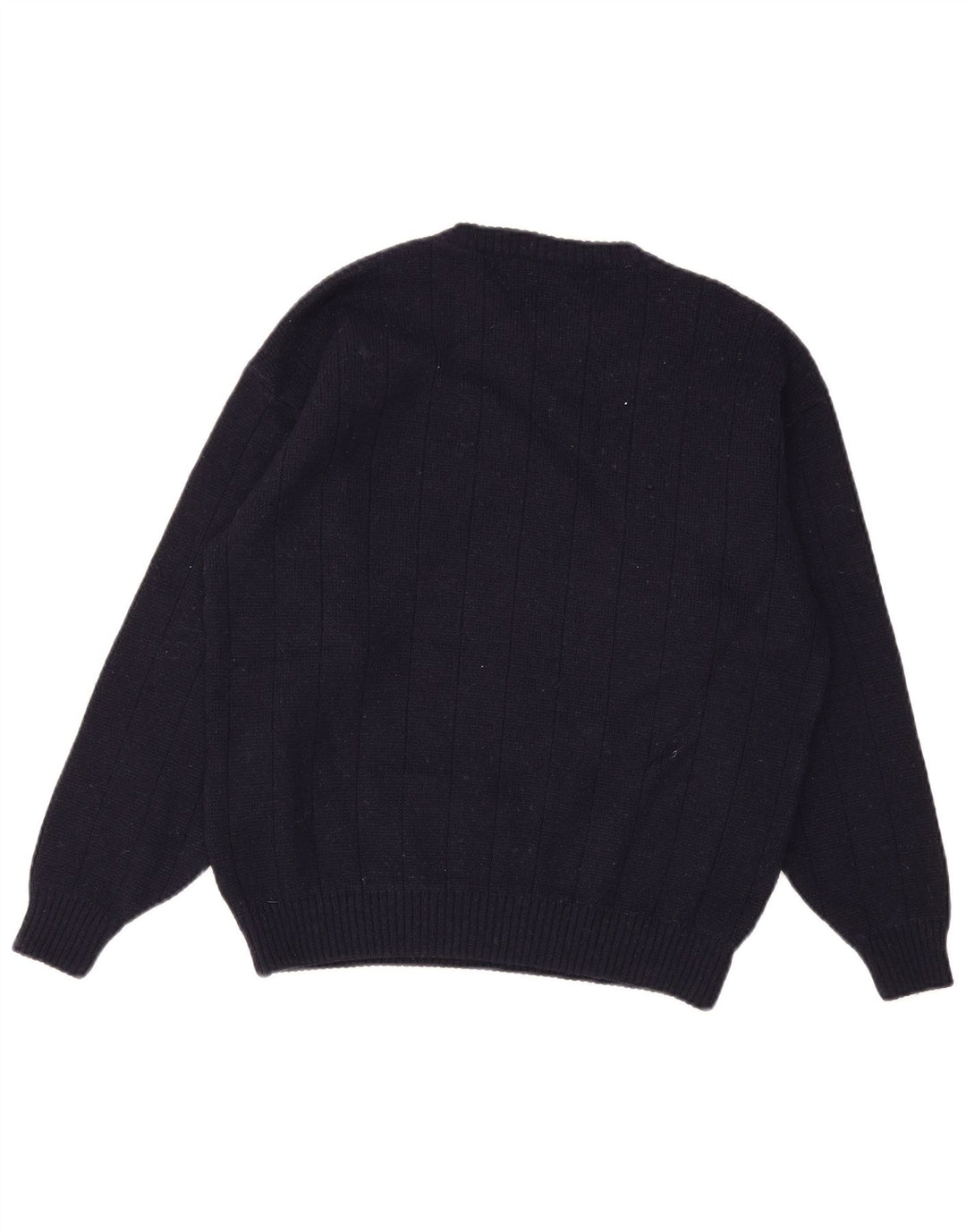 Vintage Herren-Pullover mit Rundhalsausschnitt, mittelgroß, Marineblau