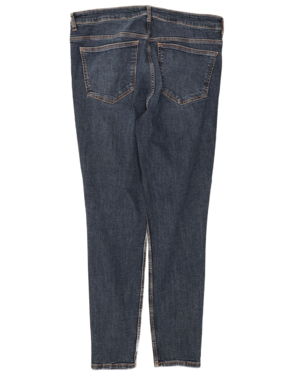 Zara Damen Slim Jeans EU 44 XL W34 L28 Blaue Baumwolle