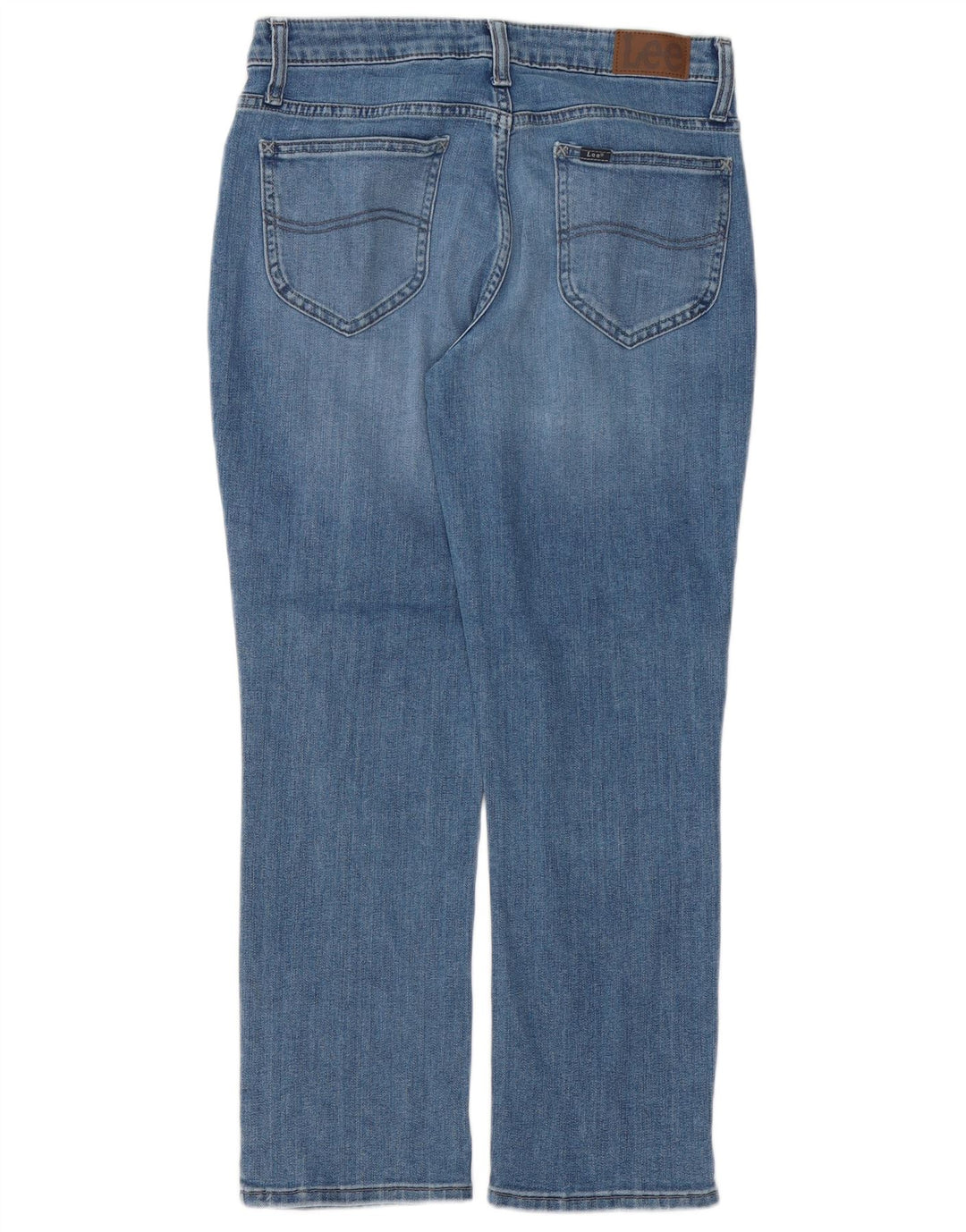 LEE Damen-Jeans mit mittelhohem Bund und normaler Passform, gerade Passform, US 6, Mittel, W28, L26, Blau