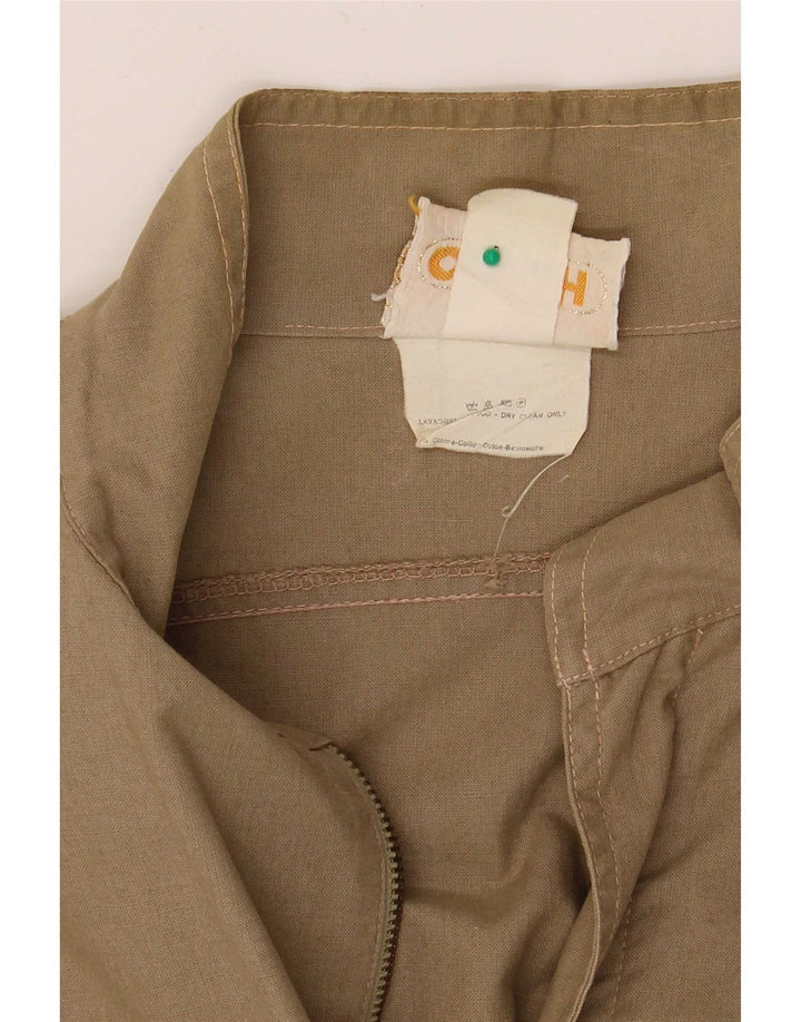Vintage Herren Utility Jacke EU 48 Medium Khaki Baumwolle