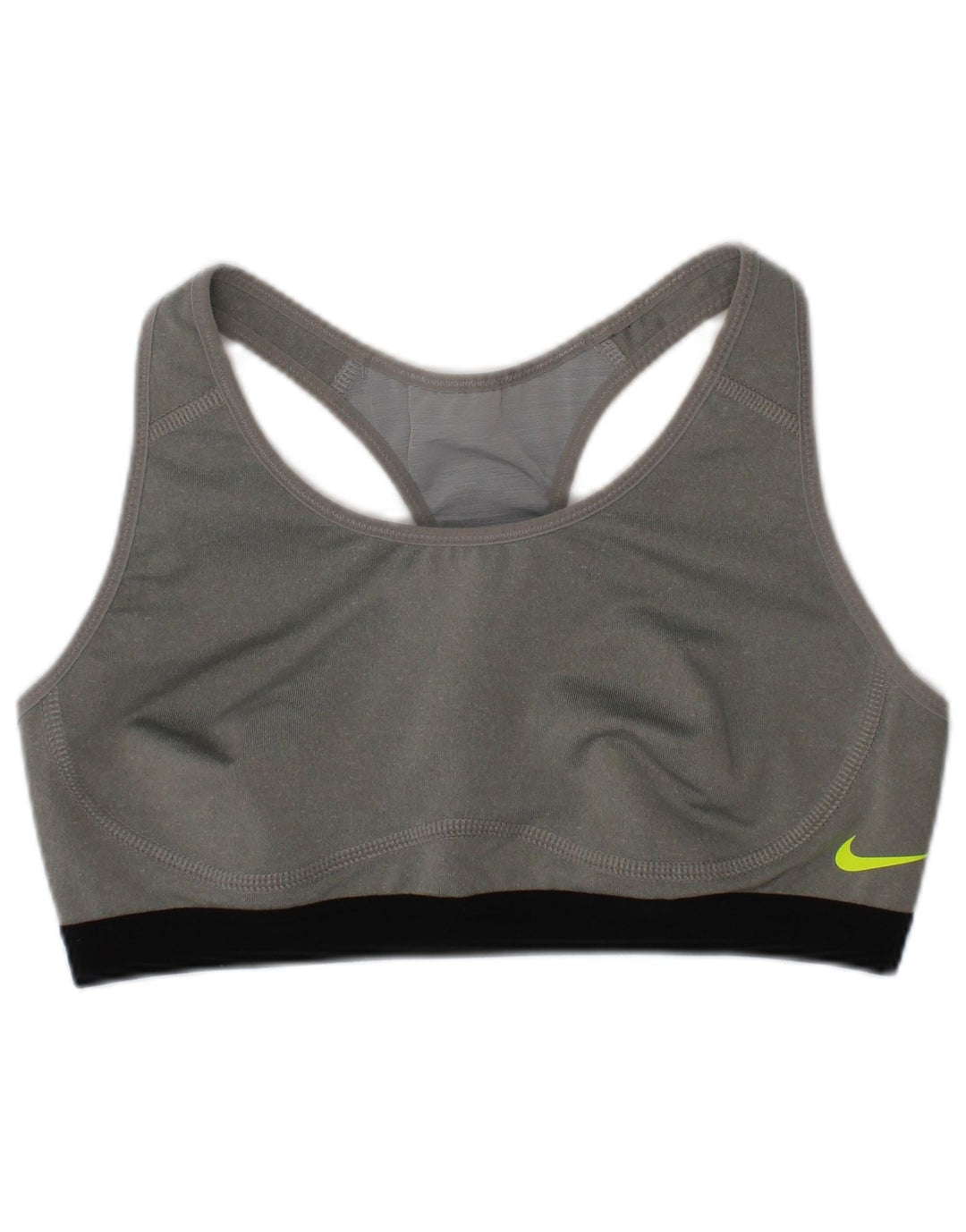 Nike Damen Dri Fit Sport-BH-Oberteil, Größe S, Grau, Sport