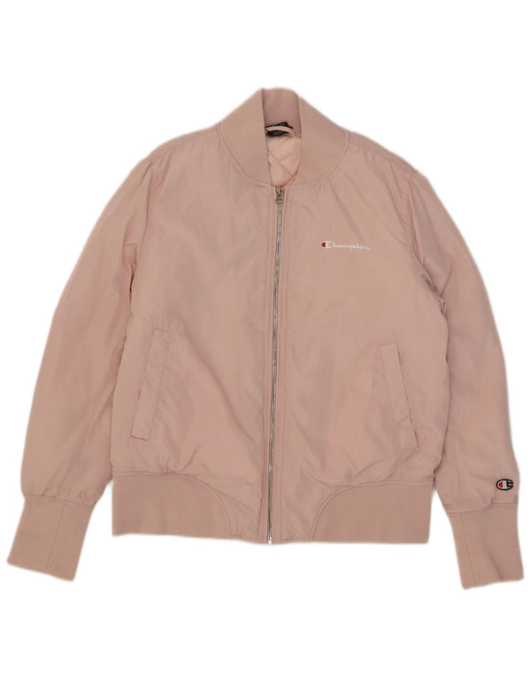 Champion Damen Bomberjacke mit Grafik IT 46 Large Pink Polyester