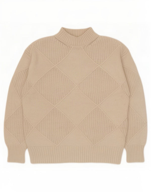 Marks & Spencer Damen-Pullover, übergroß, Rollkragenpullover, Gr. 6, XS, Beige