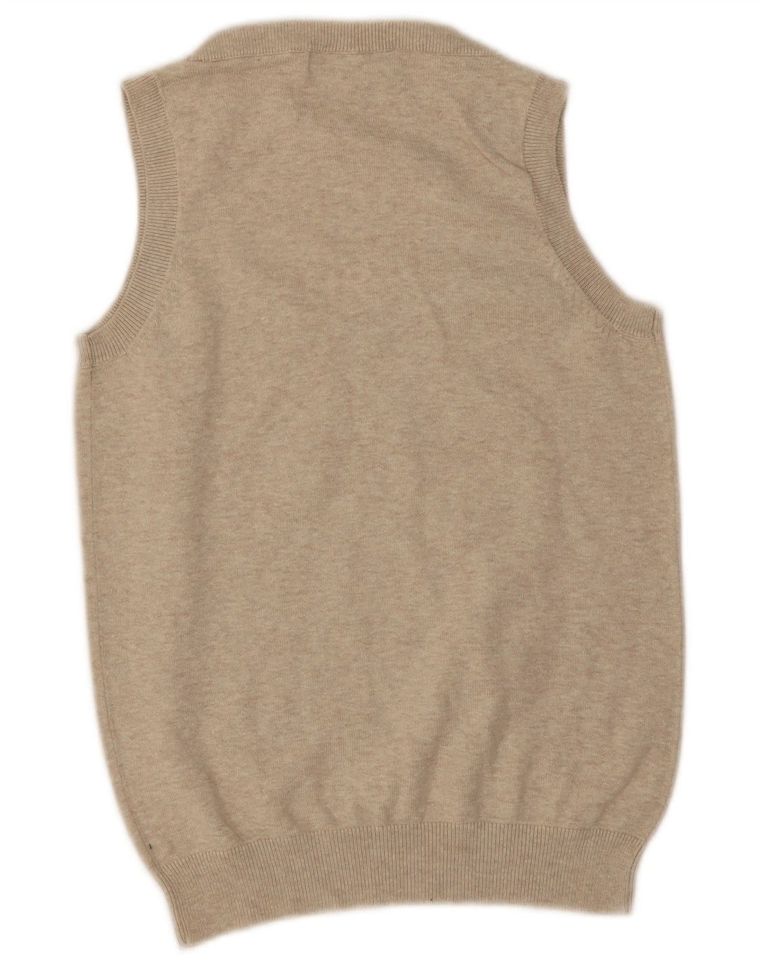 Zara Damen Weste Tank Top UK 12 Medium Beige Flecked