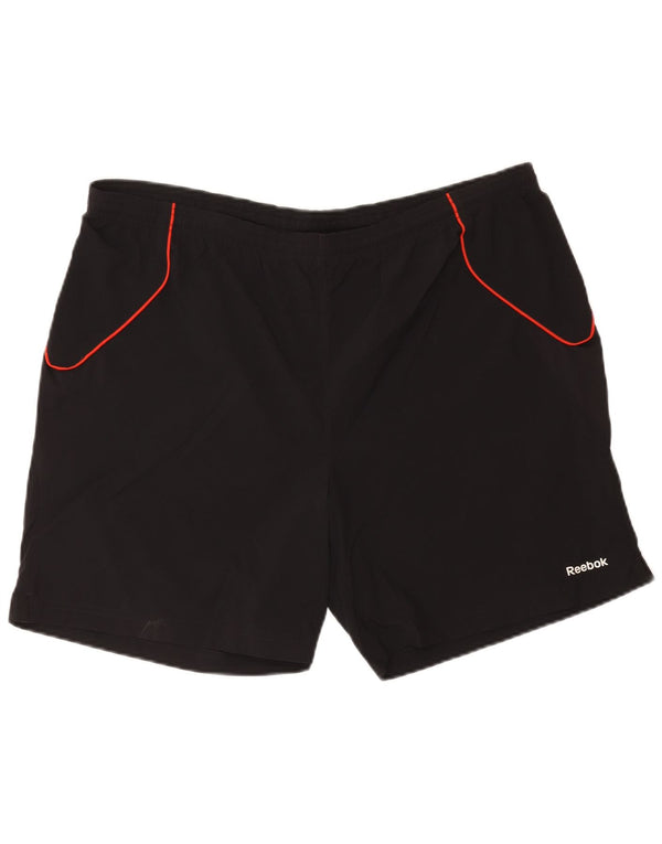 Reebok Herren Sportshorts XL Schwarz Polyester