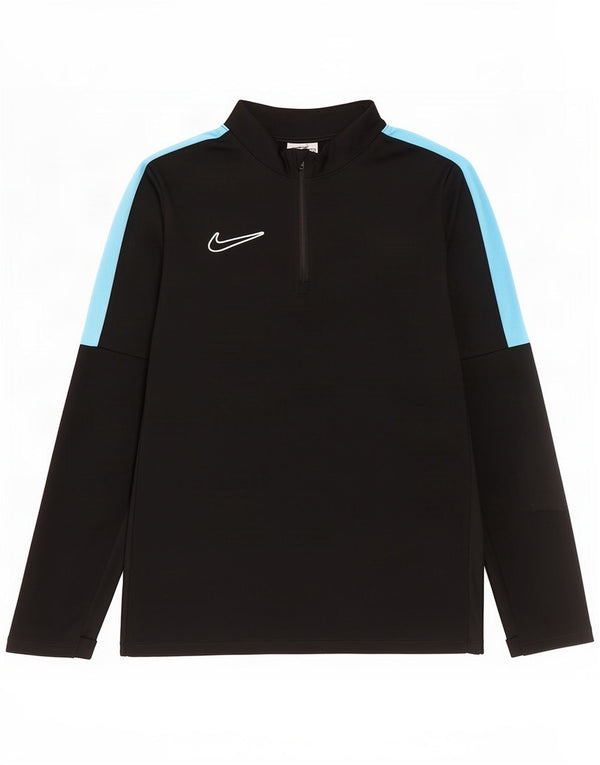 Nike Dri Fit Pullover-Trainingsanzugoberteil für Jungen, 11–12 Jahre, Schwarz, Farbblock