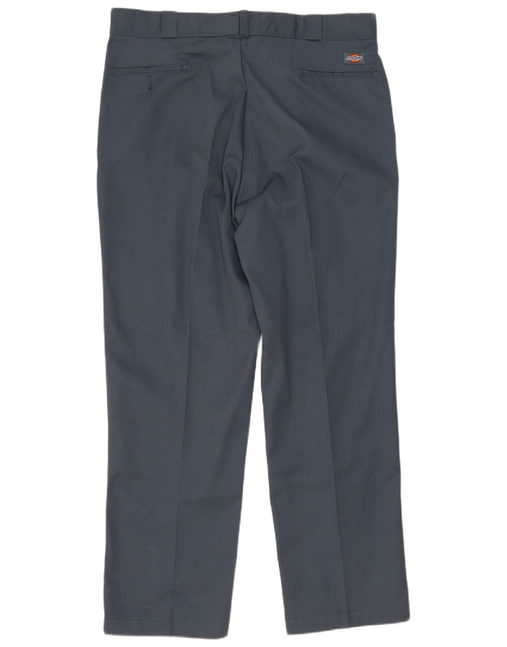 Dickies Gerade Herren-Chinohose W42 L32 Blaues Polyester