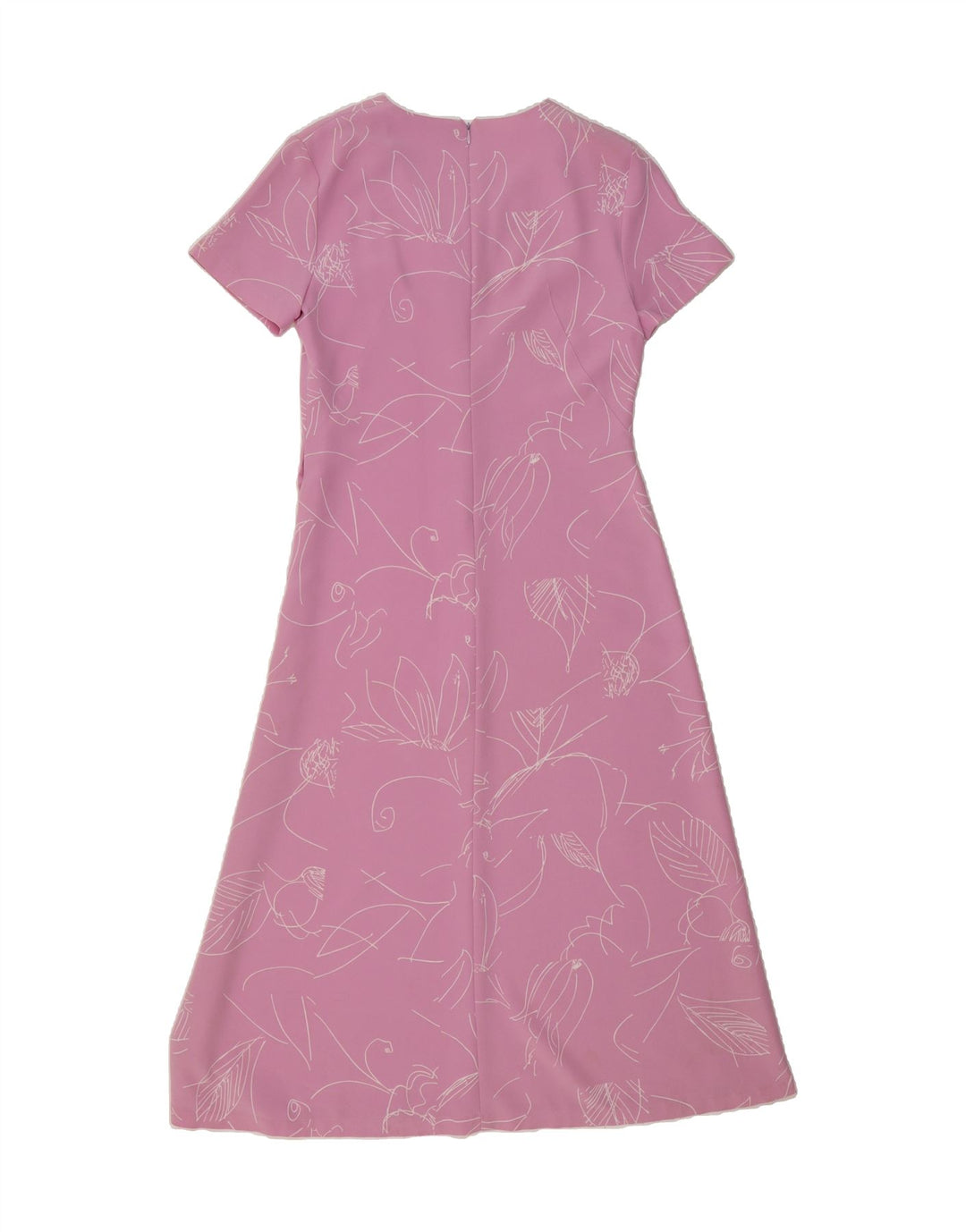 JACQUES VERT Womens Abstract Pattern Maxi Dress UK 12 Medium Pink Vintage Jacques Vert and Second-Hand Jacques Vert from Messina Hembry 