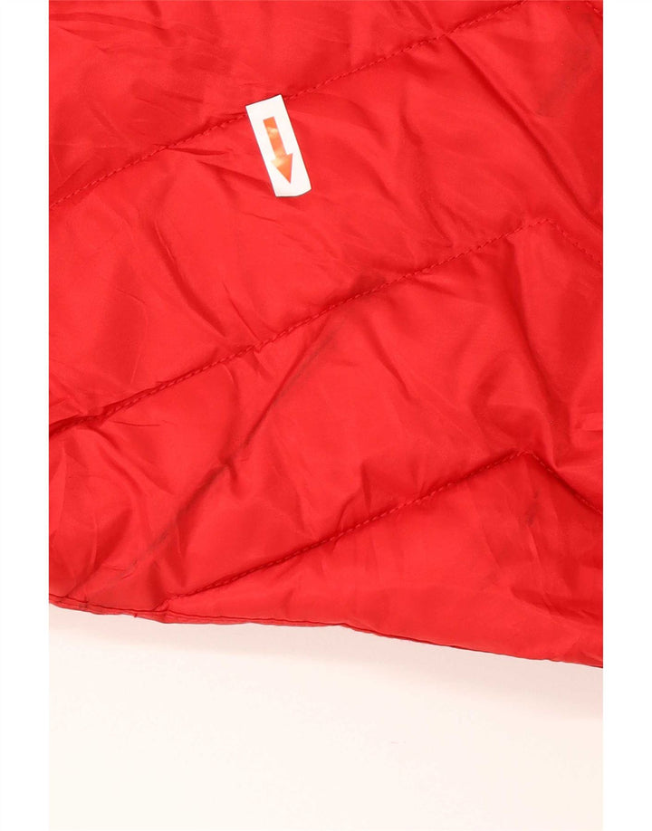 Nautica Wattierte Damenjacke mit Kapuze, UK 14, Mittelrot, Polyester