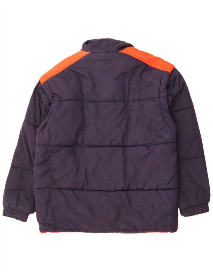 Pierre Cardin Herren Wattierte Jacke UK 42 XL Marineblau Farbblock