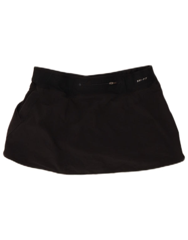 Nike Damen Dri Fit Skort UK 14 Mittelschwarzes Polyester