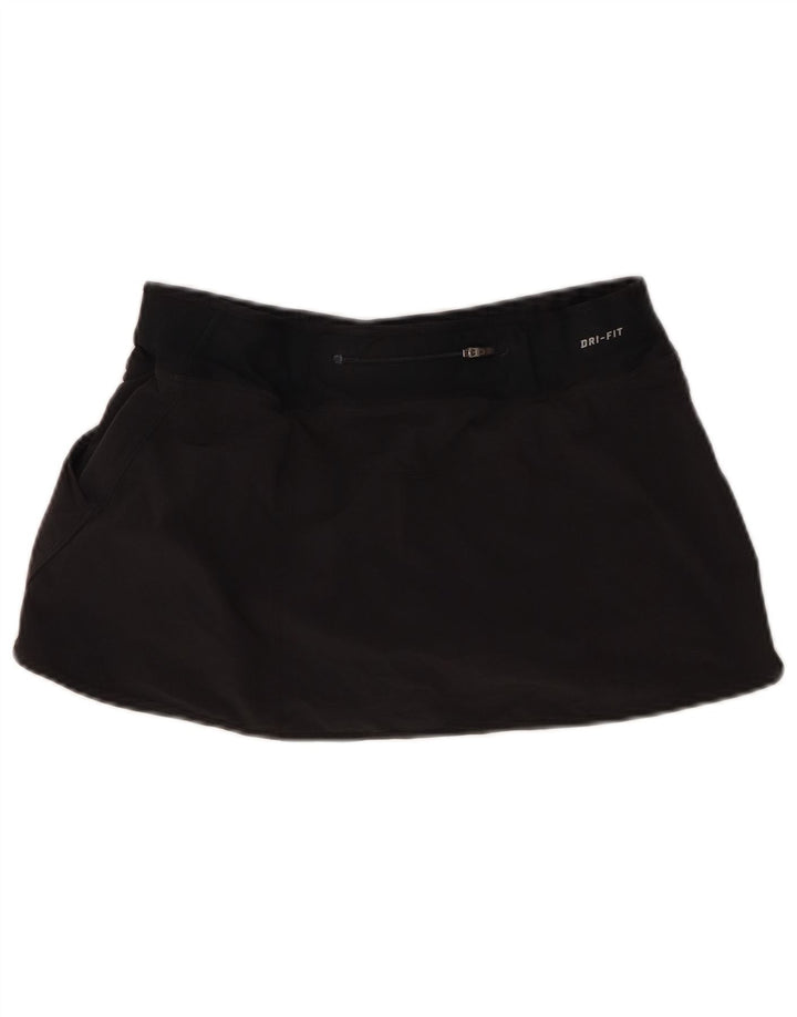 Nike Damen Dri Fit Skort UK 14 Mittelschwarzes Polyester