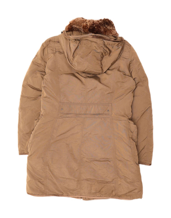 PEUTEREY Wattierter Damenmantel mit Kapuze IT 48 XL Beige Polyamid