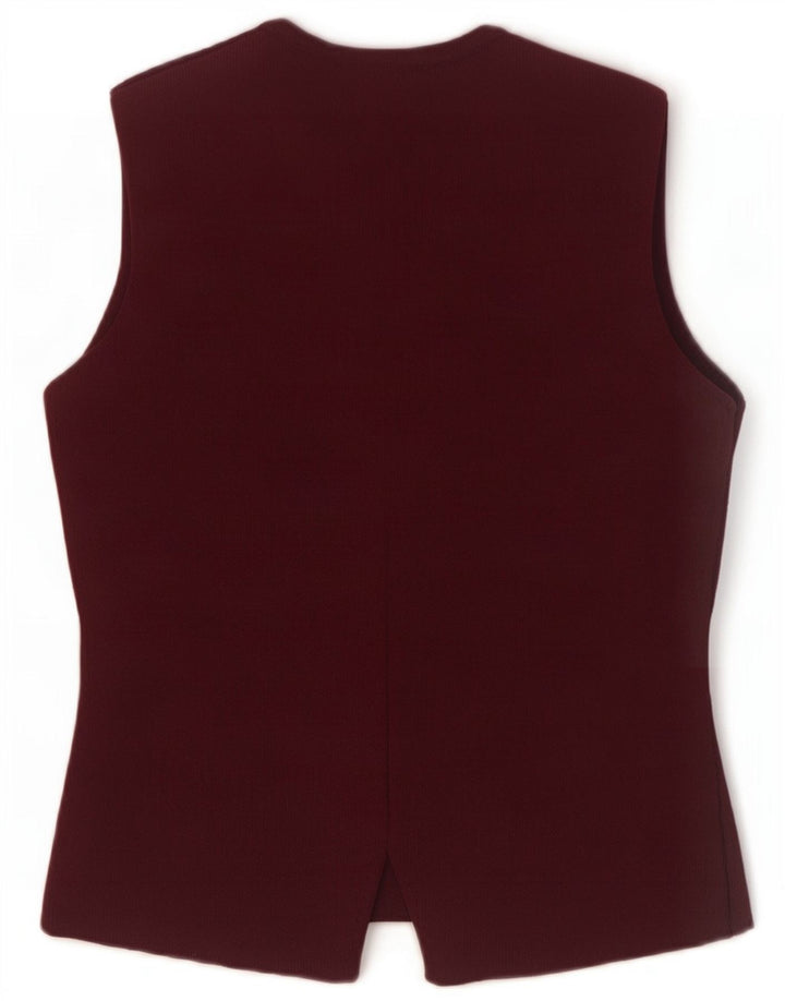 Zara Damen Strickweste UK 8 Small Burgund