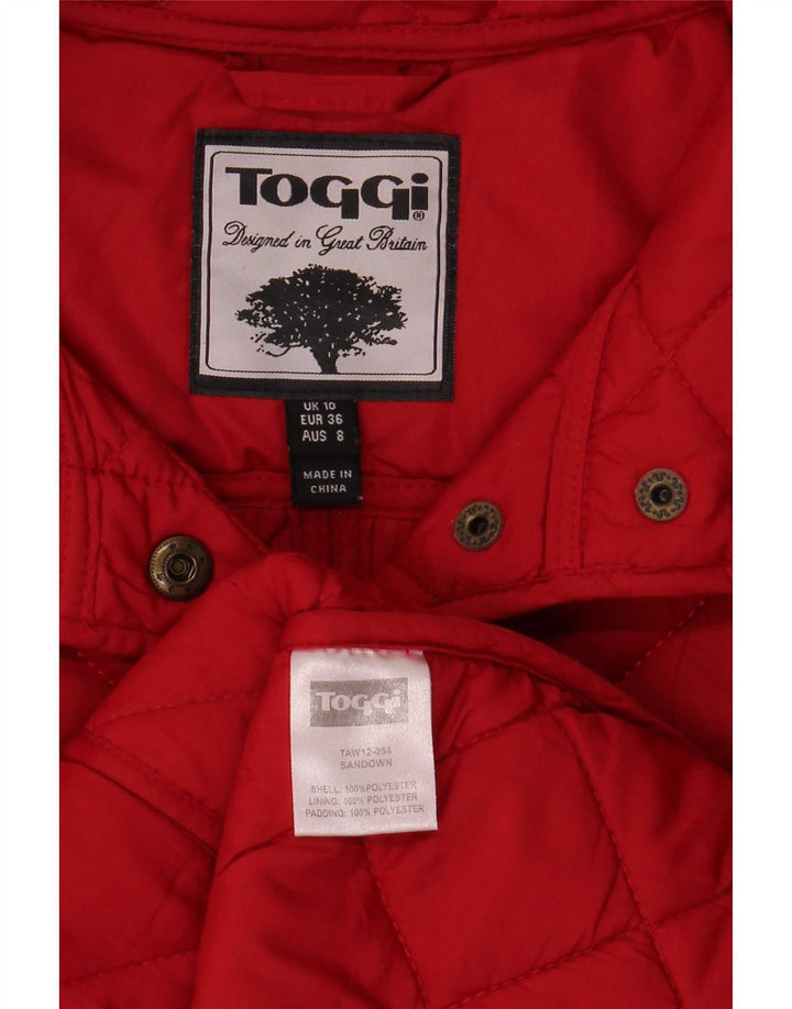 Toggi Damen Steppjacke UK 10 Small Rot Polyester