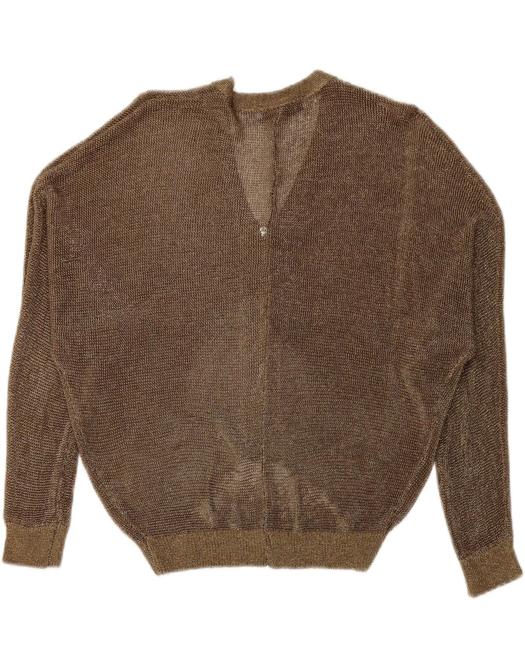 Durchsichtiger Damen-Cardigan von Zara, Gr. 14, Mittelgold meliert