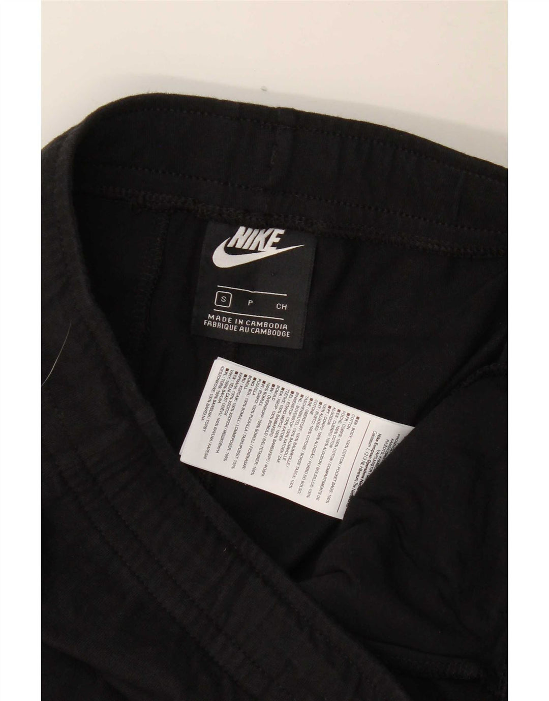 Nike Herren-Sportshorts, Größe S, schwarze Baumwolle