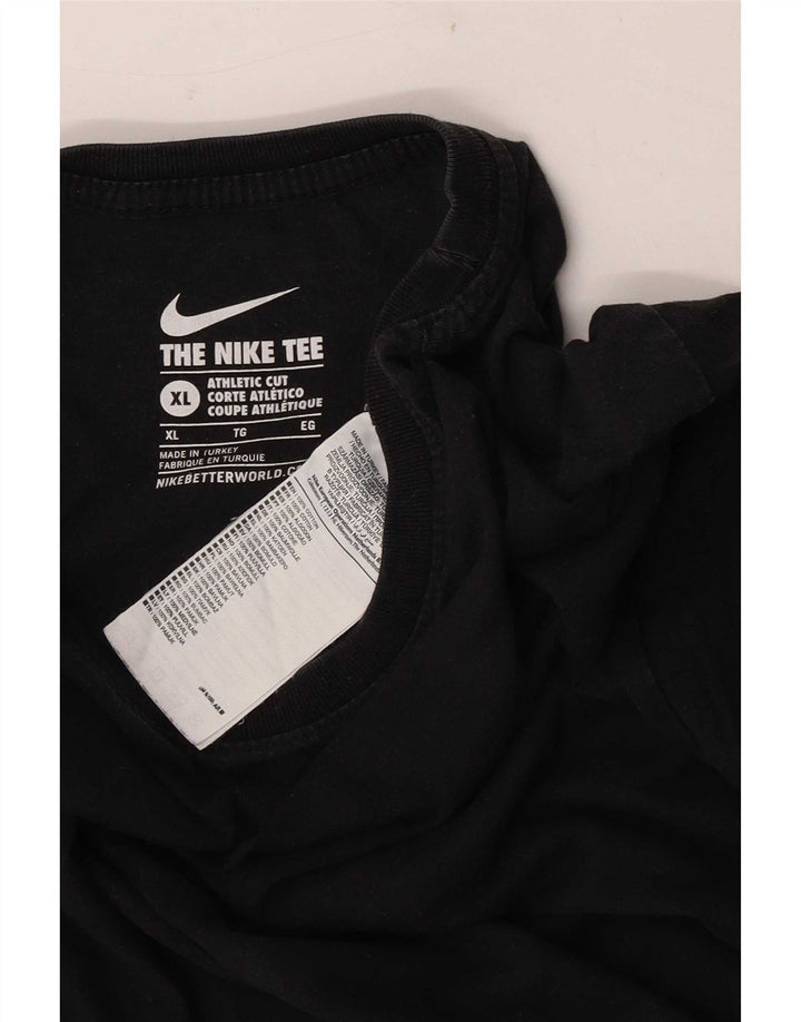 Nike Herren Athletic Cut T-Shirt Top XL Schwarz Baumwolle