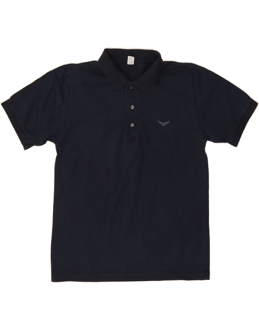 TRIGEMA Mens Polo Shirt Small Navy Blue Cotton Vintage Trigema and Second-Hand Trigema from Messina Hembry 