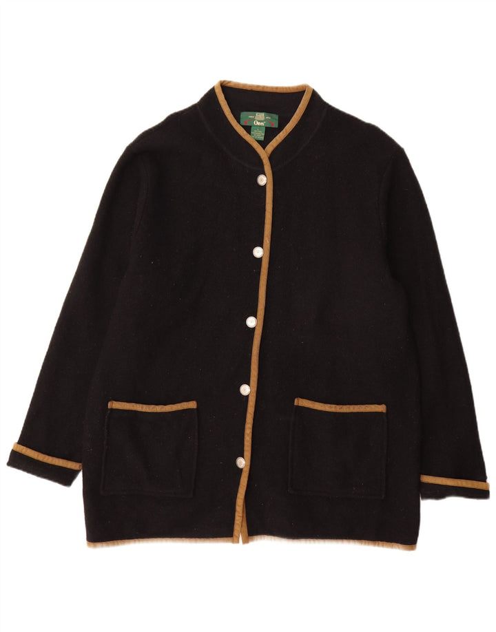 Orvis Damenmantel UK 16 Große schwarze Wolle
