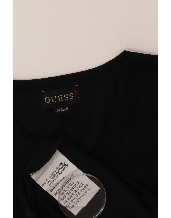 Guess Herren T-Shirt Top Medium Schwarz Nylon