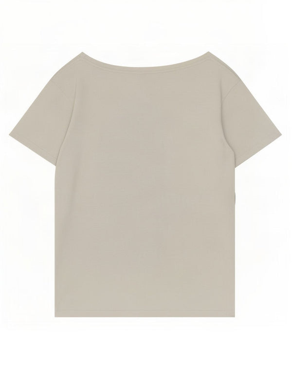 Benetton Womens Graphic T-Shirt Top UK 16 Large Weiß