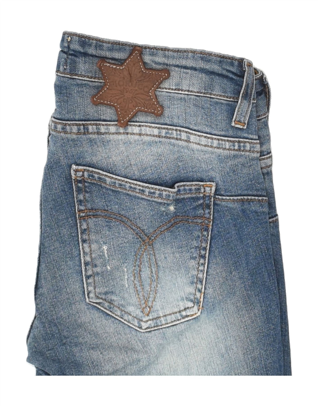 FIORUCCI Womens Slim Jeans W26 L28  Blue Cotton | Vintage Fiorucci | Thrift | Second-Hand Fiorucci | Used Clothing | Messina Hembry 