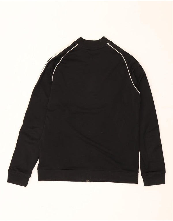 Adidas Mädchen-Trainingsanzug-Top-Jacke, 11–12 Jahre, schwarzes Polyester