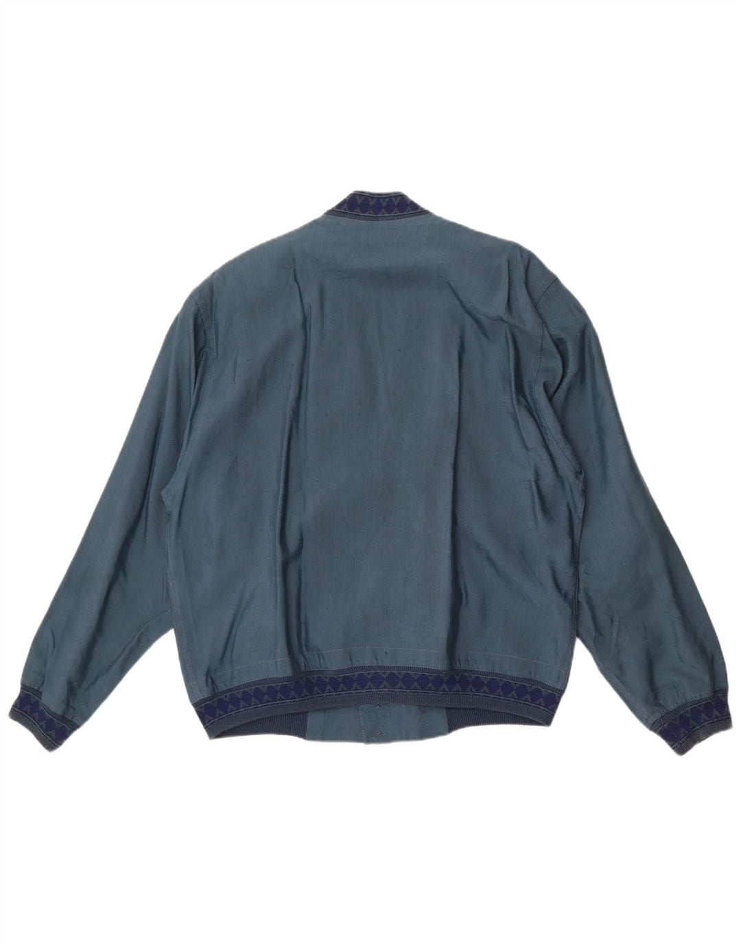 Bignami Herren Bomberjacke IT 48 Mittelblaues Leinen