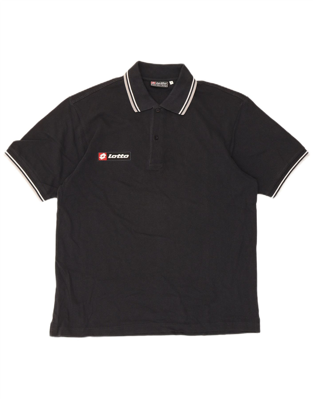Lotto Herren-Poloshirt, Größe L, Schwarz