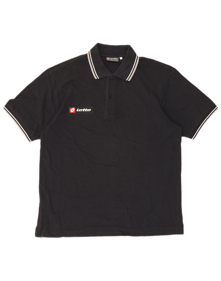 Lotto Herren-Poloshirt, Größe L, Schwarz