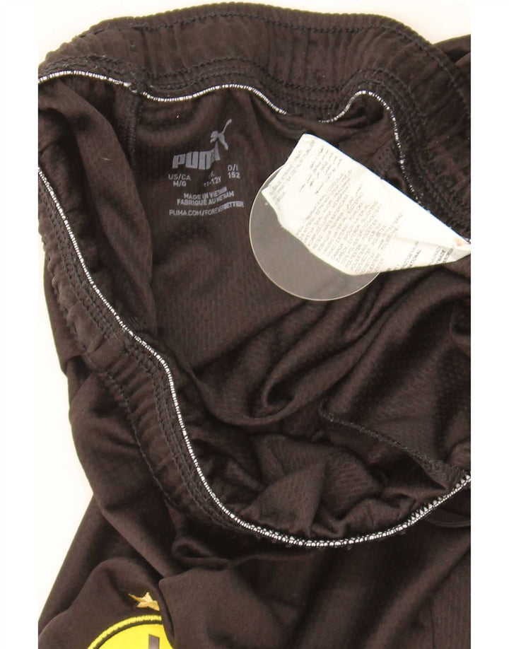 Puma Jungen BVB Dortmund Sportshorts 11–12 Jahre, schwarzes Polyester