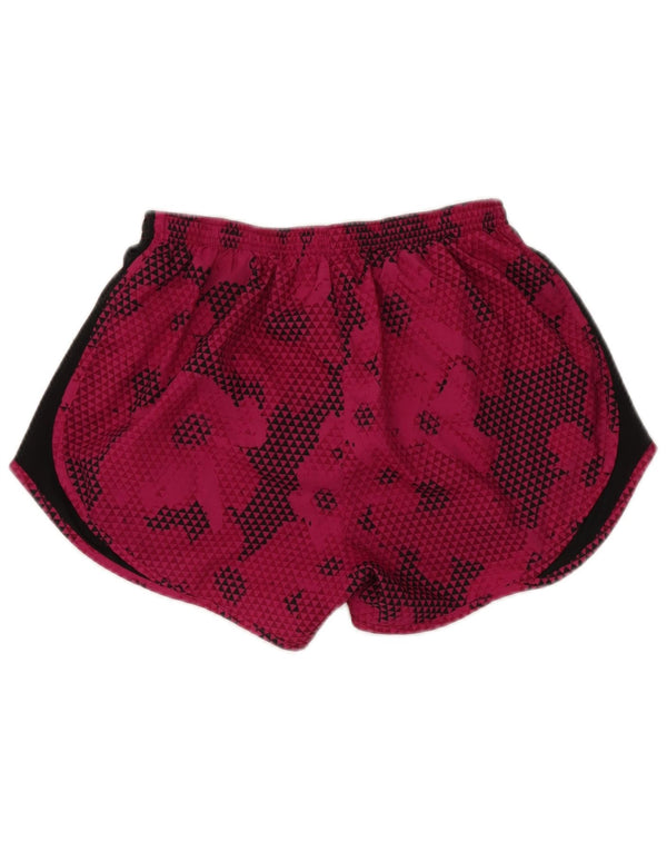 Nike Damen Dri Fit Sport Shorts UK 14 Mittelrosa Farbblock