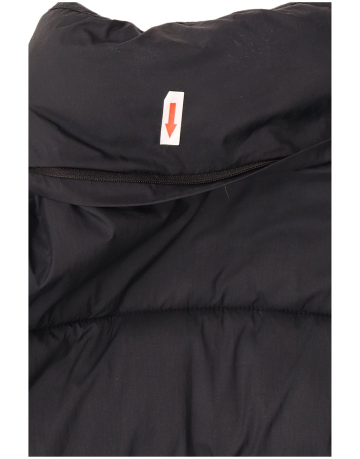 Superdry Damen Wattierte Jacke UK 8 Small Schwarz Nylon
