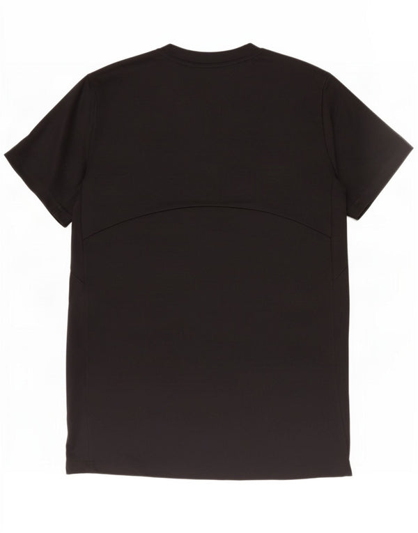 Adidas Damen Graphic T-Shirt Top UK 12/14 Medium Schwarz Polyester