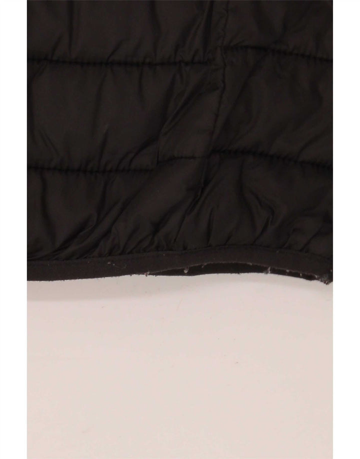 Kappa Damen-Jacke mit Kapuze, gepolstert, UK 16, Größe L, Schwarz, Polyamid