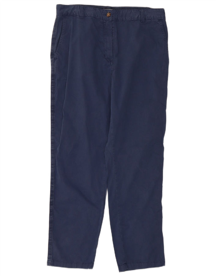 Marks & Spencer Damen Chinohose UK 12 M W32 L27 Marineblau