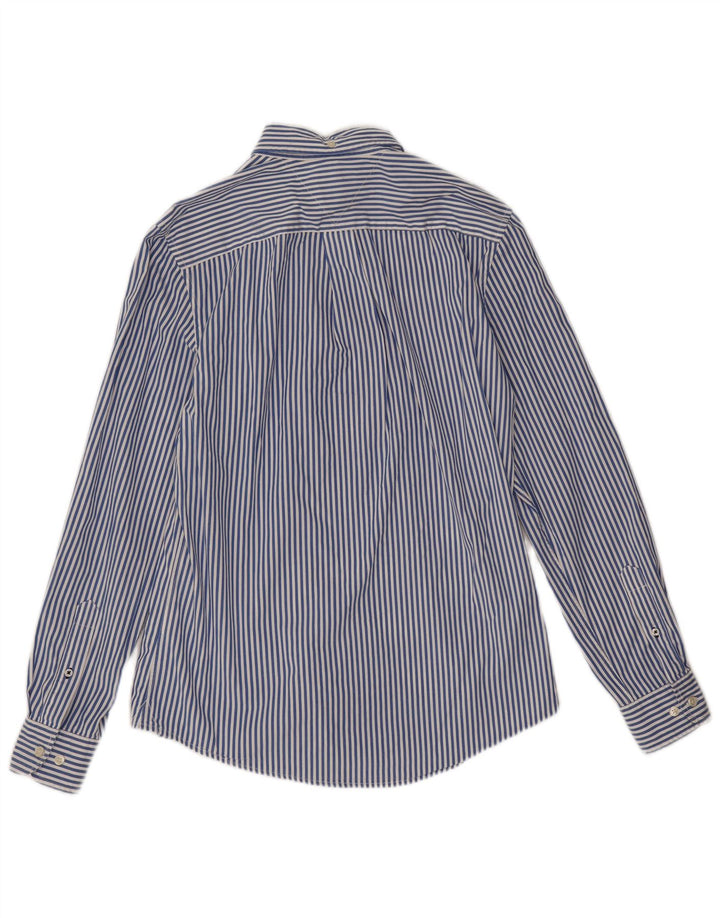 Tommy Hilfiger Herrenhemd, klein, blau gestreift, Baumwolle